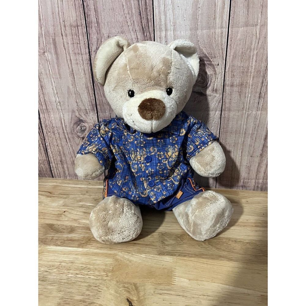 Beige Brown Eyes Build A Bear Blue Beach Outfit